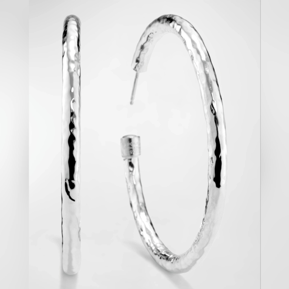 NWT IPPOLITA CLASSICO STERLING SILVER HOOP EARRINGS